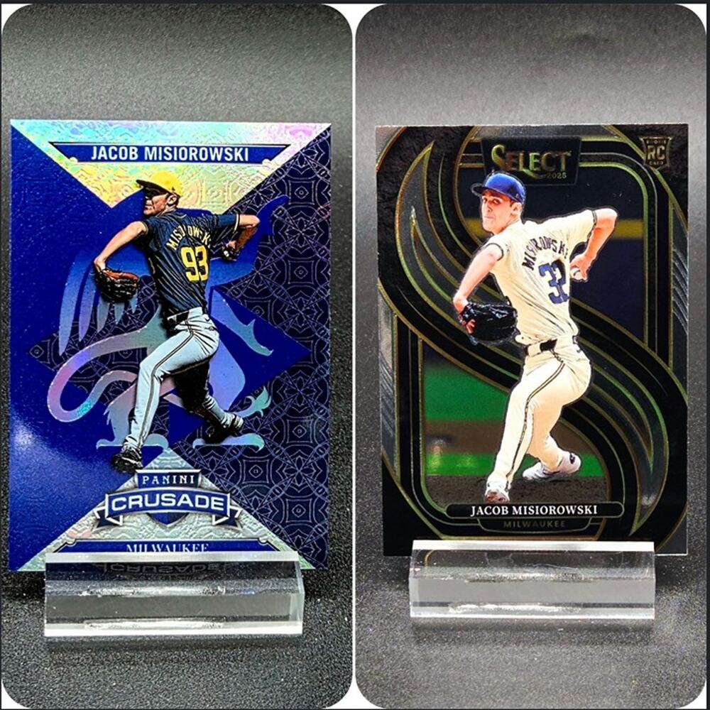 Jacob Misiorowski Crusade Chrome Refractor Select RC Brewers Top Prospect